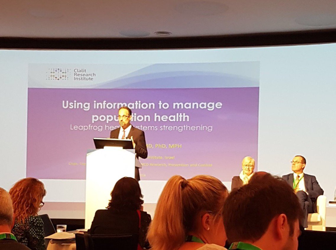 The Director of the Clalit Research Institute was invited as a keynote expert speaker at the WHO high-level regional meeting on how Health Systems Respond to NCDs held in Sitges, Spain. euro.who.int/en/media-centr…