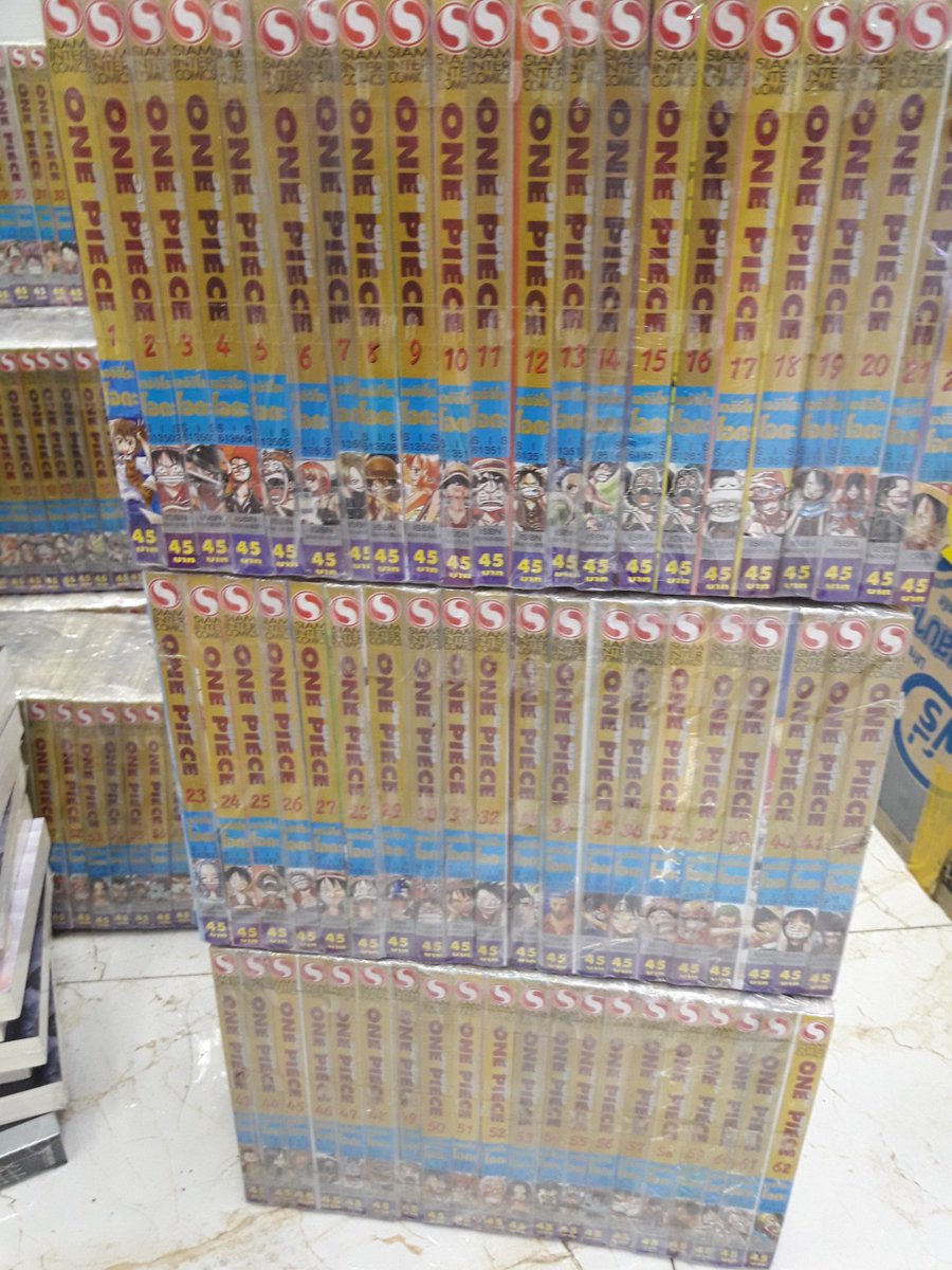 bowbrdr's tweet photo. ONE PIECE เล่ม 1-62 มือ1 ยังไม่ได้แกะซอง
ลงโพส วันที่ 3/5/61 เวลา 13.41
ปิด       วันที่ 4/5/61 เวลา 14.00
ต่อเวลาทุก 5 นาที หรือจนกว่ายอดจะนิ่งคะ
บิท 50 
ราคาไม่โดนขอเก็บกลับ 
ถ้าราคาถูกใจปิดให้ทันทีคะ 
#หนังการ์ตูน #นิยายมือสอง https://t.co/TZnJ6FG2xi