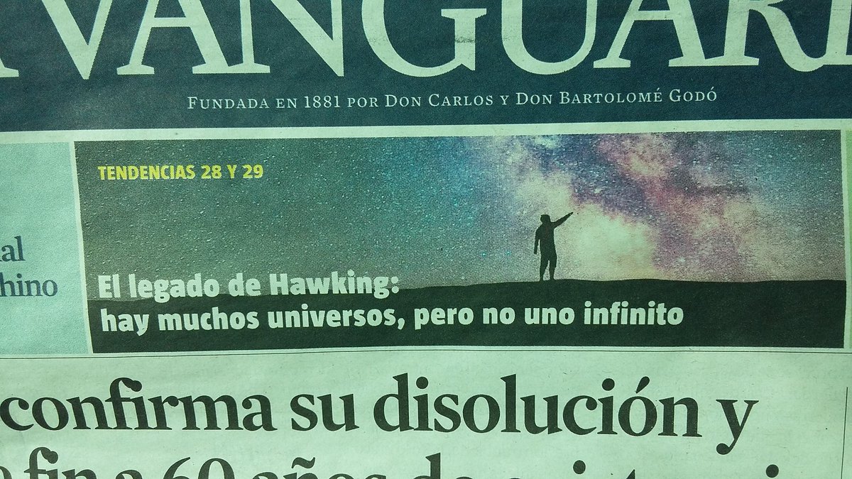 albalaguna81's tweet photo. Bueno, habría que ver lo que opina de esto @loveoflesbian @SantiBalmesSoy #universosinfinitos #stephenhawking https://t.co/o4nhOTndWJ