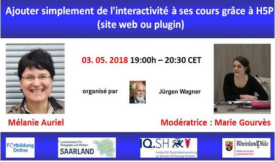 wagjuer's tweet photo. RAPPEL - CE SOIR !!! DIFFUSEZ sans modération :-)
#Webinaire : Ajouter simplement de l'interactivité à ses cours grâce à #H5P https://t.co/Ecq1avhAzc @college56 #twitterFLE #TICEInscription : https://t.co/F7KzJlYpw4
nos webinaires:
https://t.co/g9s5XfRI4z #FLE  #TwitterFLE #TICE https://t.co/bcNxJS9fCQ