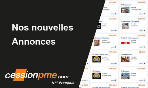 CessionPME's tweet photo. Toutes nos nouveautés des 3 derniers jours en vente, location, locaux commerciaux, bureaux,  reprise #entreprise, et immobilier professionnel sur https://t.co/LheMYuzKDQ https://t.co/DTfCL9O4Jv