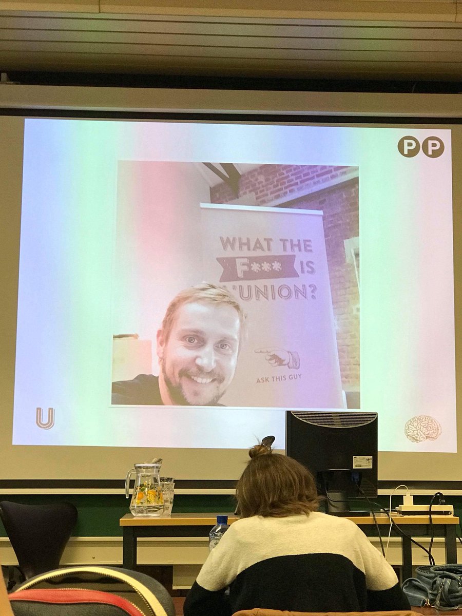 Juliette_thiry's tweet photo. Est-il trop tôt ce matin ou bien il ressemble bien à @davidguetta ? @TheofromBxl de l’agence 360º @UNION_Bxl ! #ISFSCLAB https://t.co/YWGdnakNbG