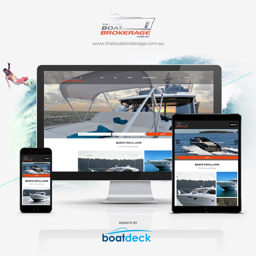 The Boat Brokerage used the expert services of Boatdeck to create a new responsive website to deliver your dream boat!

Check more of our portfolio on our website boatdeck.com.au

#webdeveloper #websitedeveloper #marinewebsites #websiteportofolio