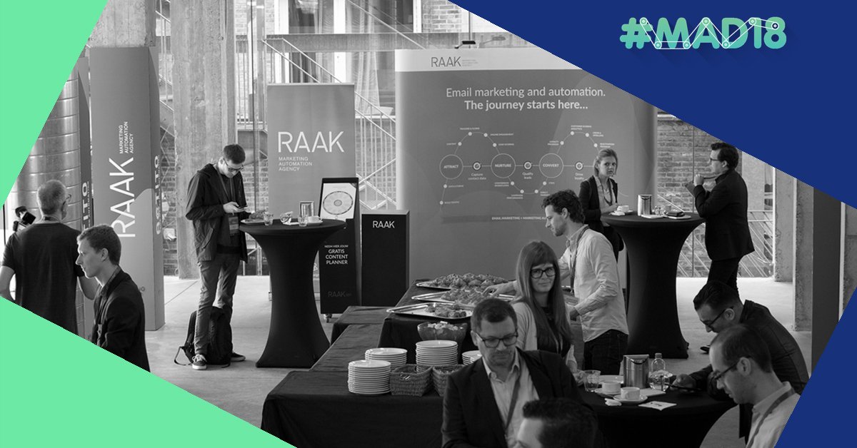 Na een ontbijtje bij stralende zon in Lamot Congrescentrum Mechelen, gaat #MAD18 van start. Let's talk Marketing Automation! #marketingautomation
