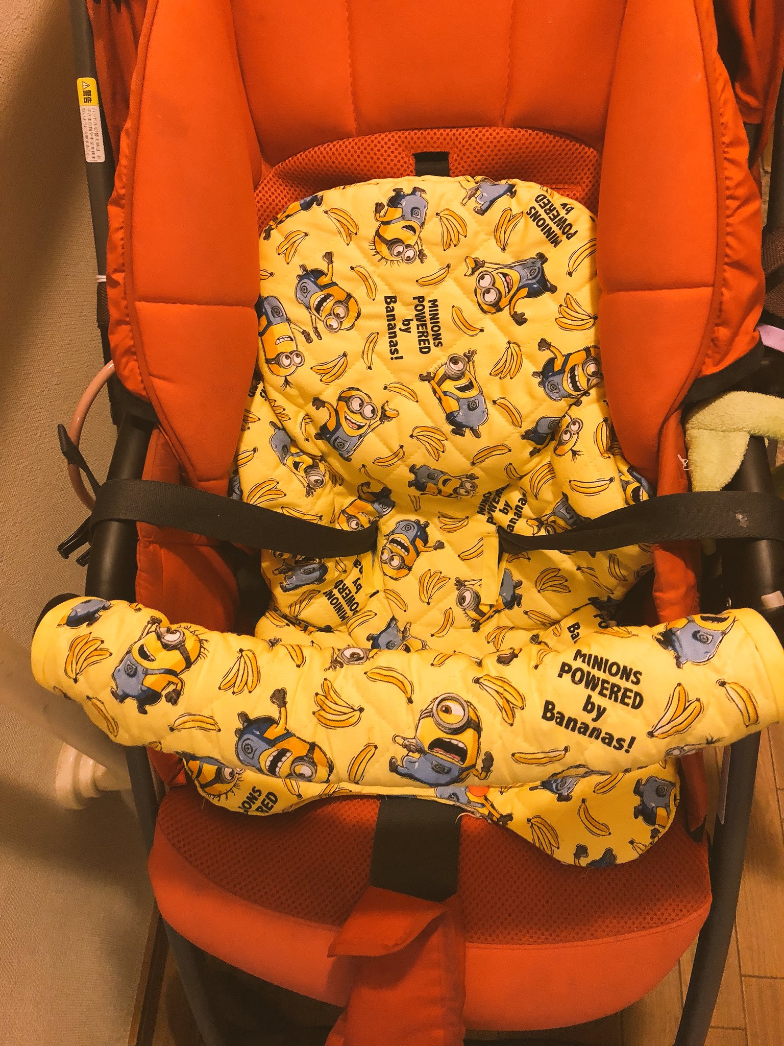 تويتر たぴ على تويتر 手作り第2弾 ベビーカーシートのカバーと 安全バーのカバー 次は保育園バッグを作る予定 T Co Qlywnpod7d