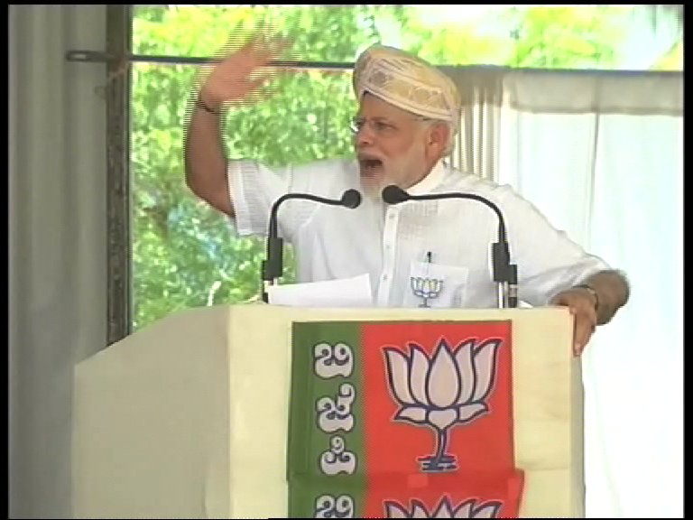 News9Tweets's tweet photo. #KarnatakaKurukshetra: I want to ask Congress who held candle light vigil in Delhi, where did the sympathy go when a rape incident took place in #Bidar: @narendramodi #NaMoInKarnataka https://t.co/klxNvTF9ns