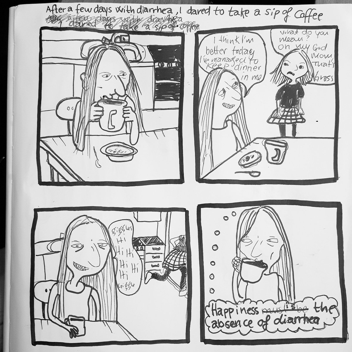 Happiness #comics #comicstrip #sketchbook #graphicnovel #indicomics #tegneserie