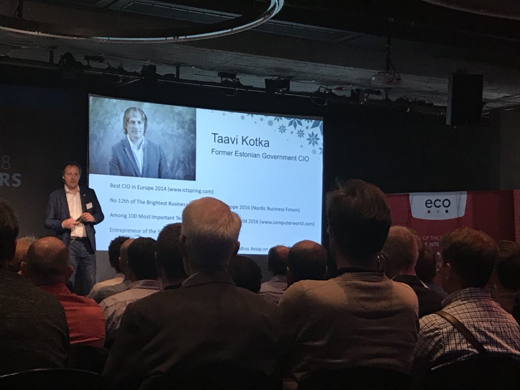eco_de's tweet image. RT @NinaHamburgCVB: @eco_de #blockchainmasters in #Hamburg learning from Estonia. Keynote by @taavikotka