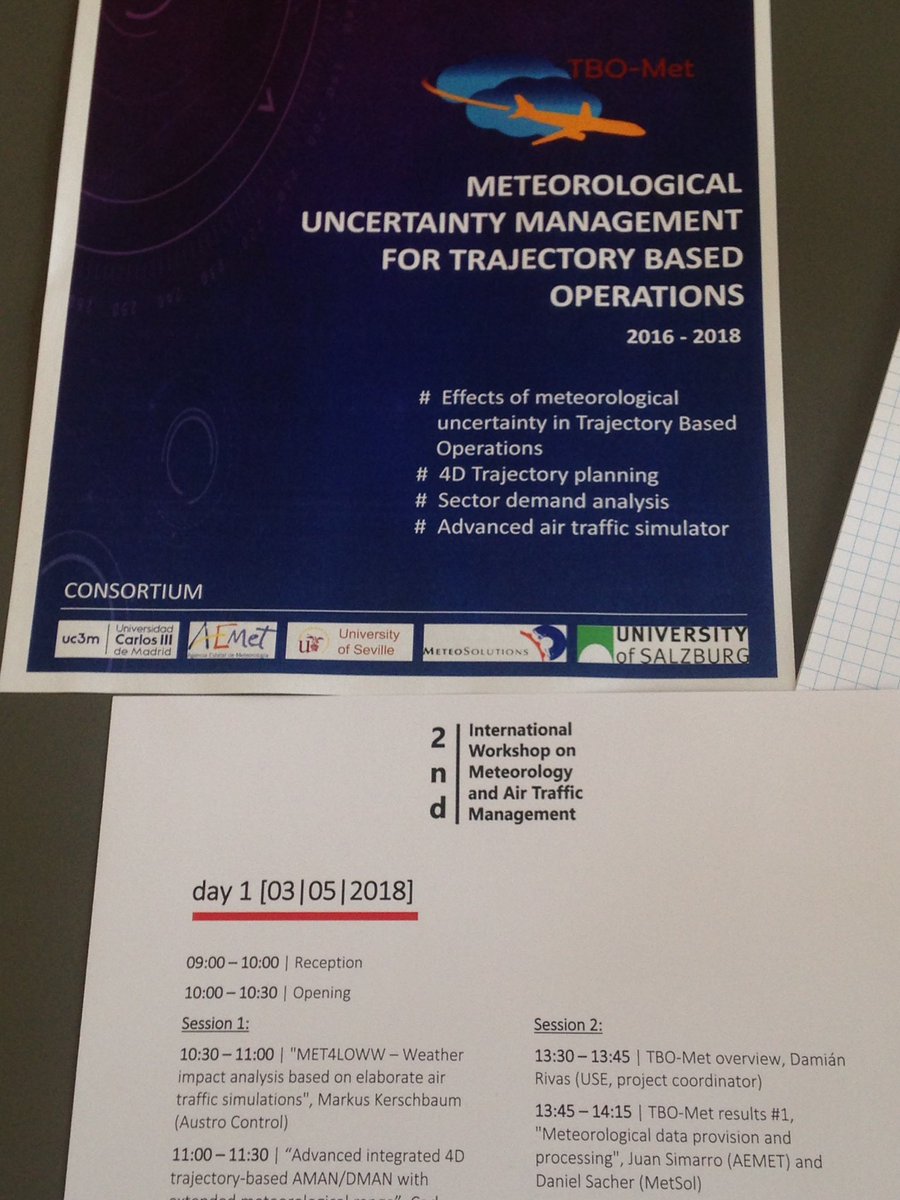 TboMet's tweet photo. TBO-Met Workshop about to start! @TboMet @SESAR_JU @UniSalzburg https://t.co/EQPU54sACb