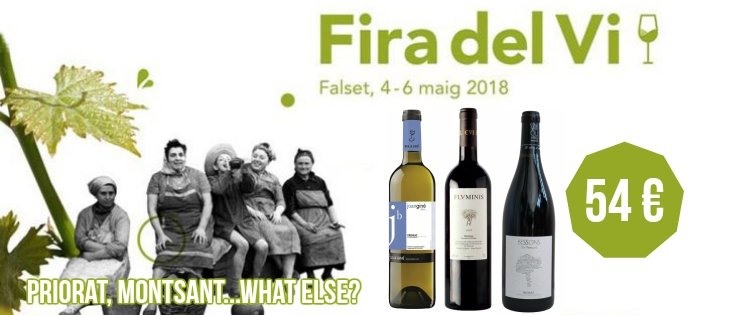 Com cada any, l'arribada del maig significa l'arribada de la Fira del Vi de Falset; i ja en van 23 edicions!
El lot que us presentem és un petit tastet de les #DOMontsant i #DOQPriorat que hi trobareu!
#JoanGinéBlanc #Flvminis #Bessons , #VinyesdelSolàdAres , #firadelvidefalset