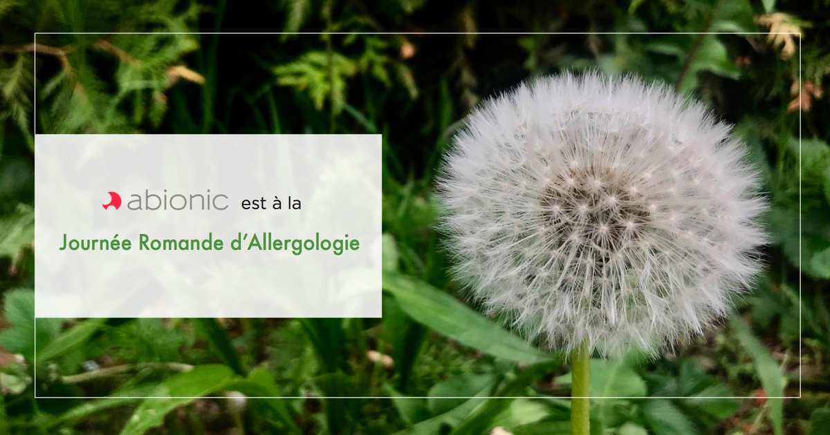 abionic_fr's tweet photo. Et oui! Aujourd'hui, nous faisons parti de l'évènement de formation pour la #communauté d'allergologues de la #SuisseRomande ! #JRA2018  
#allergy #formations https://t.co/3JSzXvLBEq