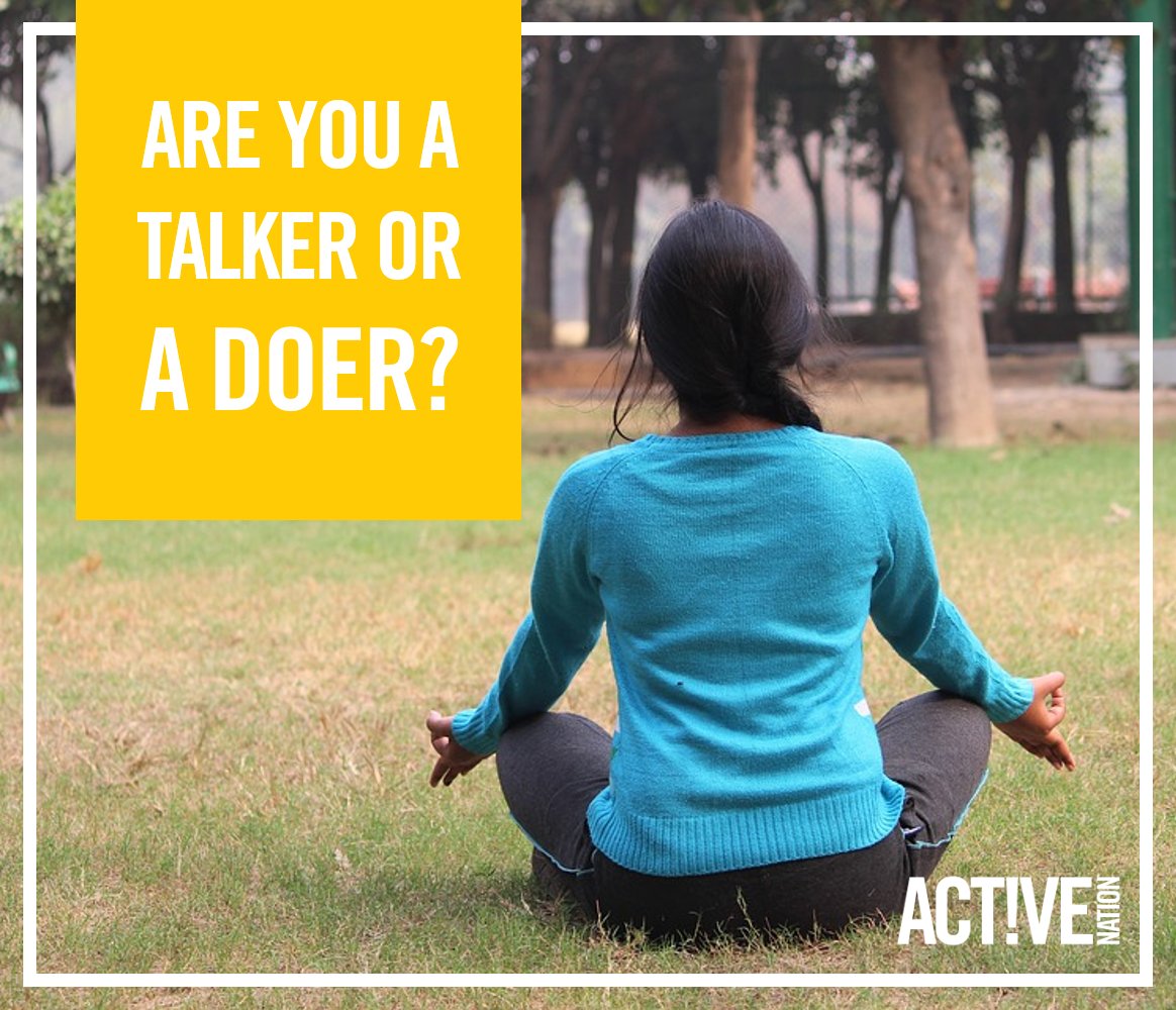 ActiveAbilityUK's tweet photo. Talkers are sat thinking "Ooo it's #NationalGardenMeditationDay today!" whilst doers have already downloaded the #ActiveAbility programme and found their clients their nearest #yoga, #taichi or #pilates session! Find your nearest sessions here 👉 https://t.co/1o72zbOvUJ https://t.co/eY1M01UIvJ