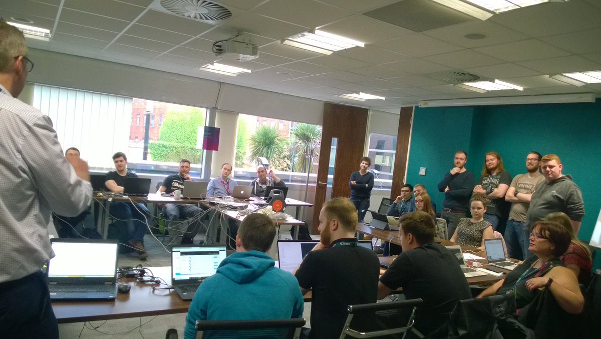 MrRPress's tweet photo. We have #swag, and participants from across @CivicaUK.  All systems go at #CivicaCodeIT18. https://t.co/JxuwQtKR0t