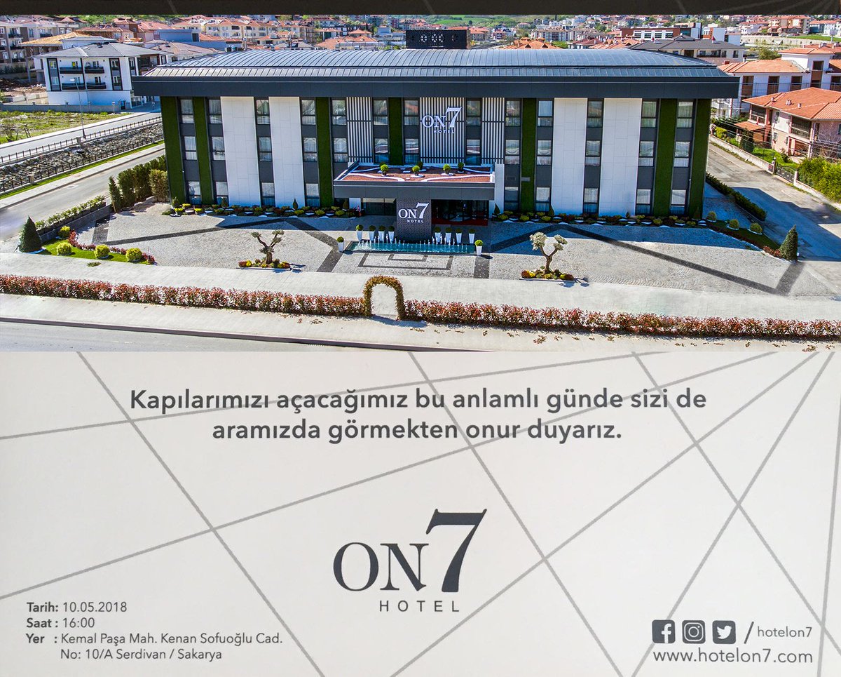 HotelOn7's tweet photo. Kapılarımızı açacağımız bu anlamlı günde sizi de aramızda görmekten onur duyarız. #sakarya #adapazarı #serdivan #konaklama #otel #travel #stay #accommodation #comfort #hotelon7 #stayhotelon7 https://t.co/svK815J5vp