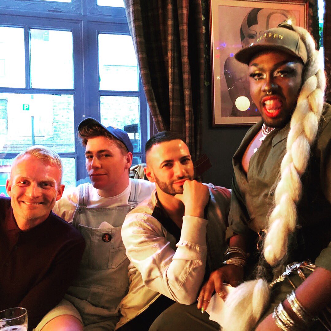 MattCainWriter's tweet photo. Mesmerised by all the talent competing in the first heat of #lipsync1000 at @TheGloryLondon last night. And what a riot to be judging alongside #FreidaSlaves @cliffjoannou and @xnthony - not to mention host @jonnywoouk! https://t.co/9W33bCAviT