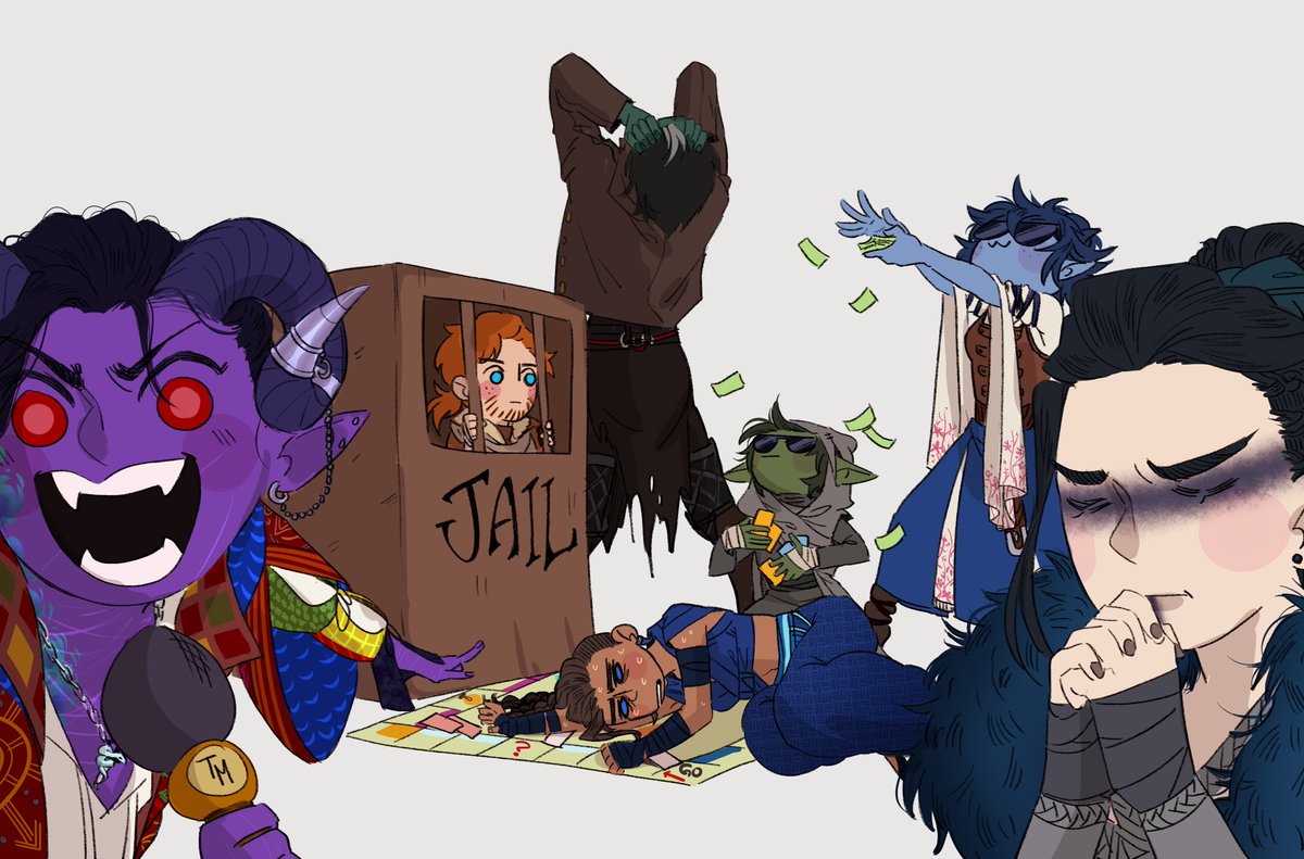 ...capitalism is the game of THIEVES #criticalrole #criticalroleart.