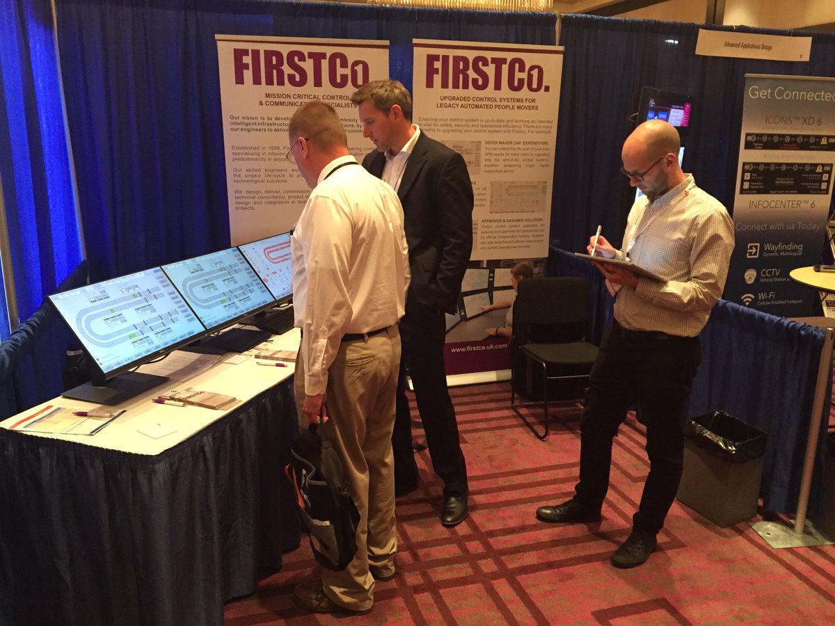 Firstco attended the Automated People Mover Conference in Tampa Florida this week. We have developed our own bespoke APM control systems in airports, which we showcased at the event, to demonstrate its unique functionality. #APMConference @ASCETweets