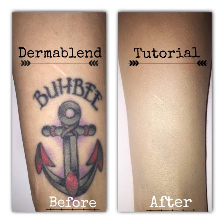 DERMACOL EXTREME  COVER YOUR TATTOO WITH 8 FOUNDATION INSANE COVERAGE   YouTube