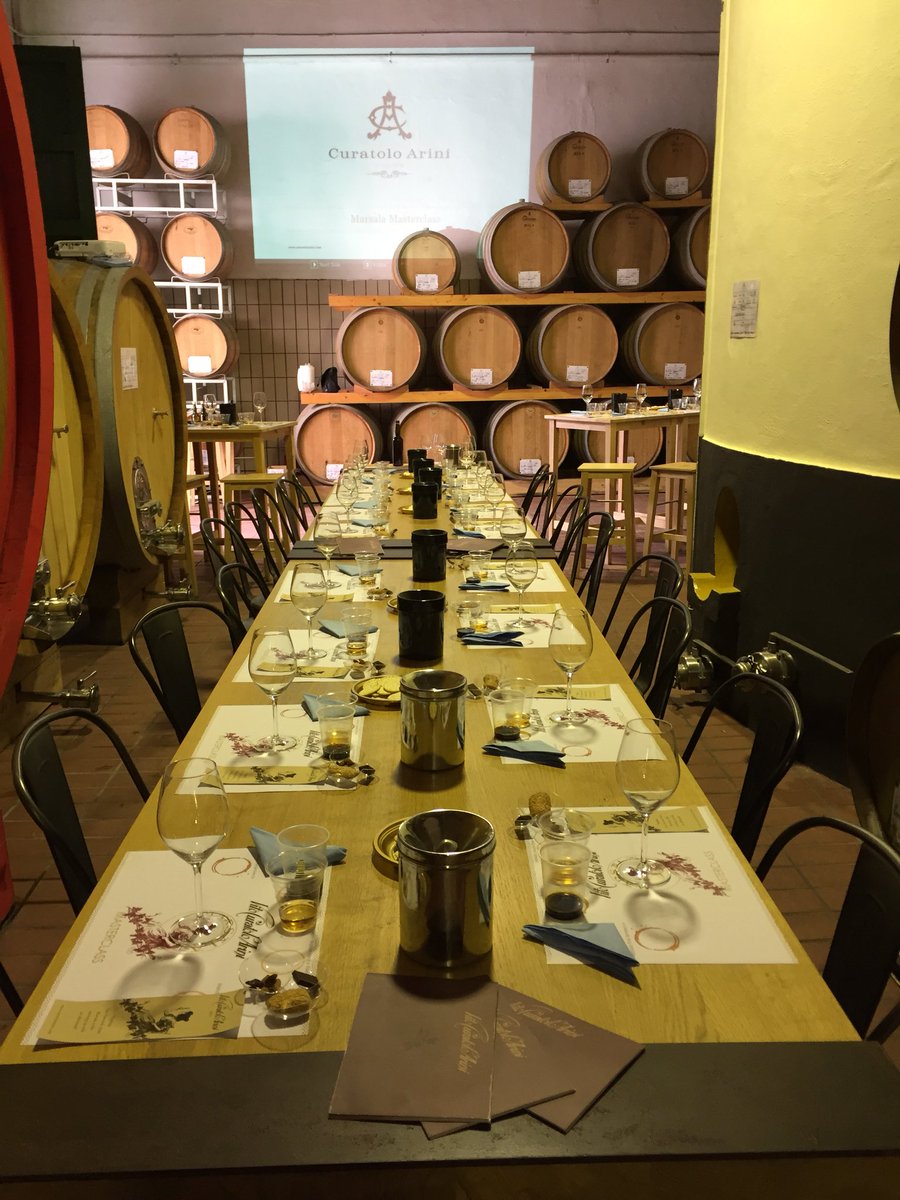 CuratoloArini's tweet photo. Ready, steady, taste!!!#marsalamasterclass #vitocuratoloarini #marsalalovers https://t.co/dwdmJT7dp3