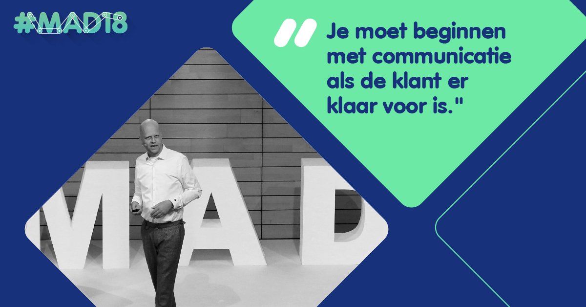Bareld Meijering van Nokia bijt de spits af tijdens #MAD18. #marketingautomation