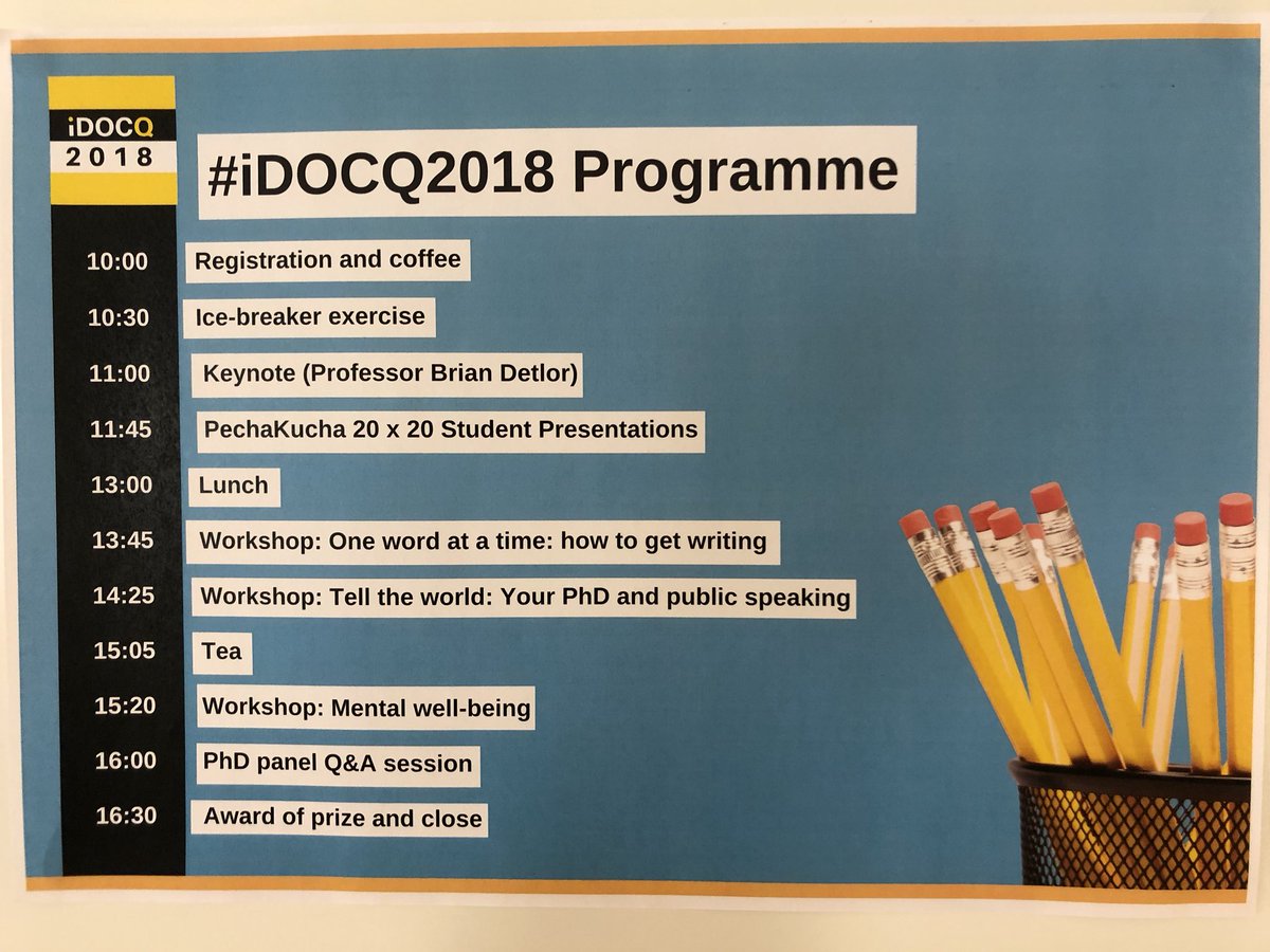 Happy to be at #iDocQ2018. Very exciting.