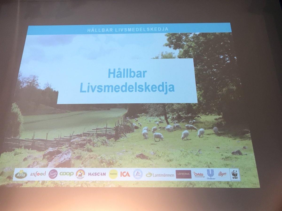 Idag är vi och lyssnar på projektet #hållbarlivsmedelskedja där några av de största aktörerna inom livsmedel i Sverige tagit fram och enats kring det väsentliga inom hållbara produkter.