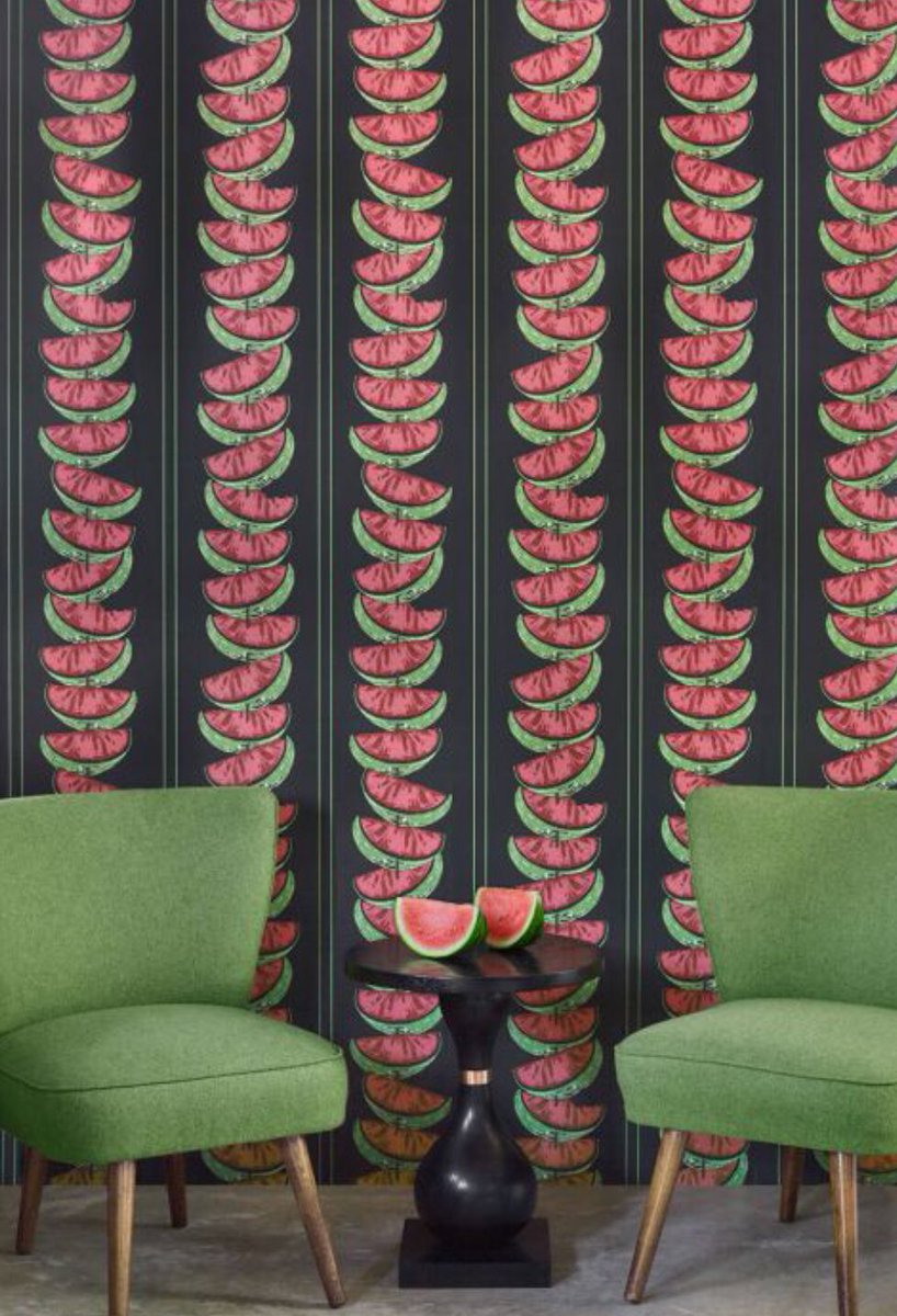 IN__SPACES's tweet image. Watermelon Wallpaper in Charcoal &amp;amp; Red is perfect for adding a summer touch to your home decor this season. #wallpaper #walls #watermelon #interiordesign in-spaces.com/home/watermelo…