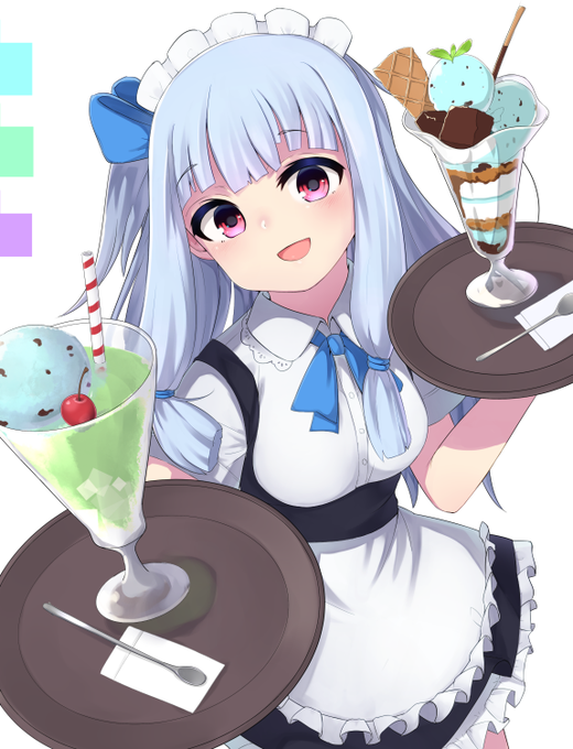 チョコミントアイスパフェ葵ちゃん! 