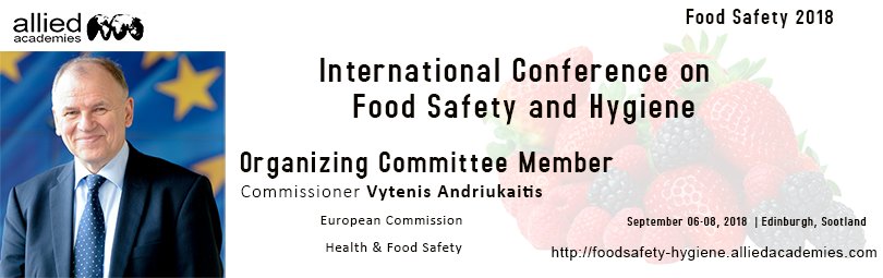 Food_Safety2018's tweet photo. Meet Commissioner @V_Andriukaitis , Former Health Minister and Present European Commissioner, #Health and #Food_Safety as the #Organizing_Committee_Member for #Food_Safety2018 #Food_Safety_Hygiene #Food_Safety_Congress #Edinburgh #Scotland
Register at: https://t.co/6f2sizYmm3 https://t.co/Mb38hu4O3h