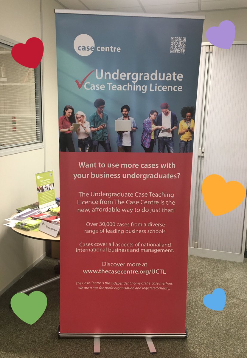 Love ❤️🧡💛💚💙 our new banner promoting our recently launched Undergraduate Case Teaching Licence. Find out more at thecasecentre.org/UCTL