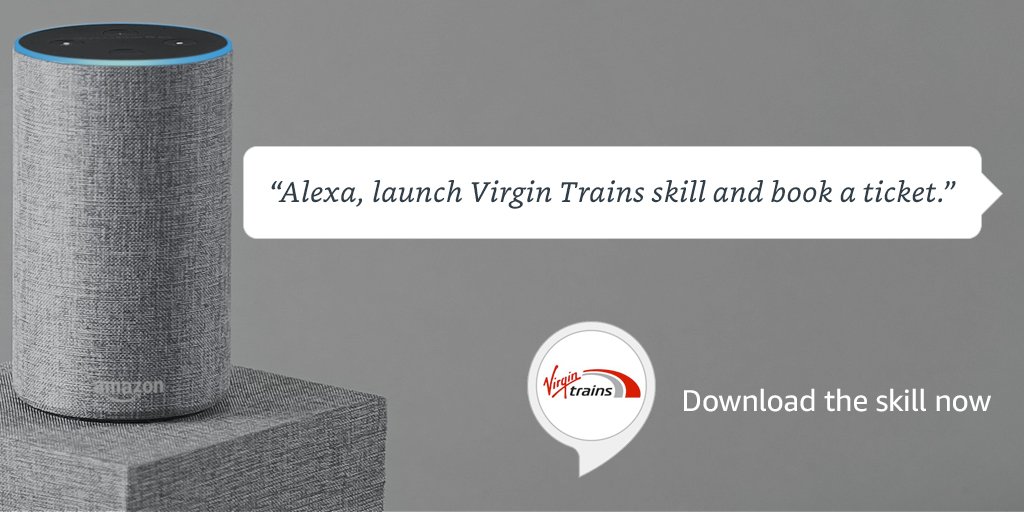 Image result for virgin trains alexa