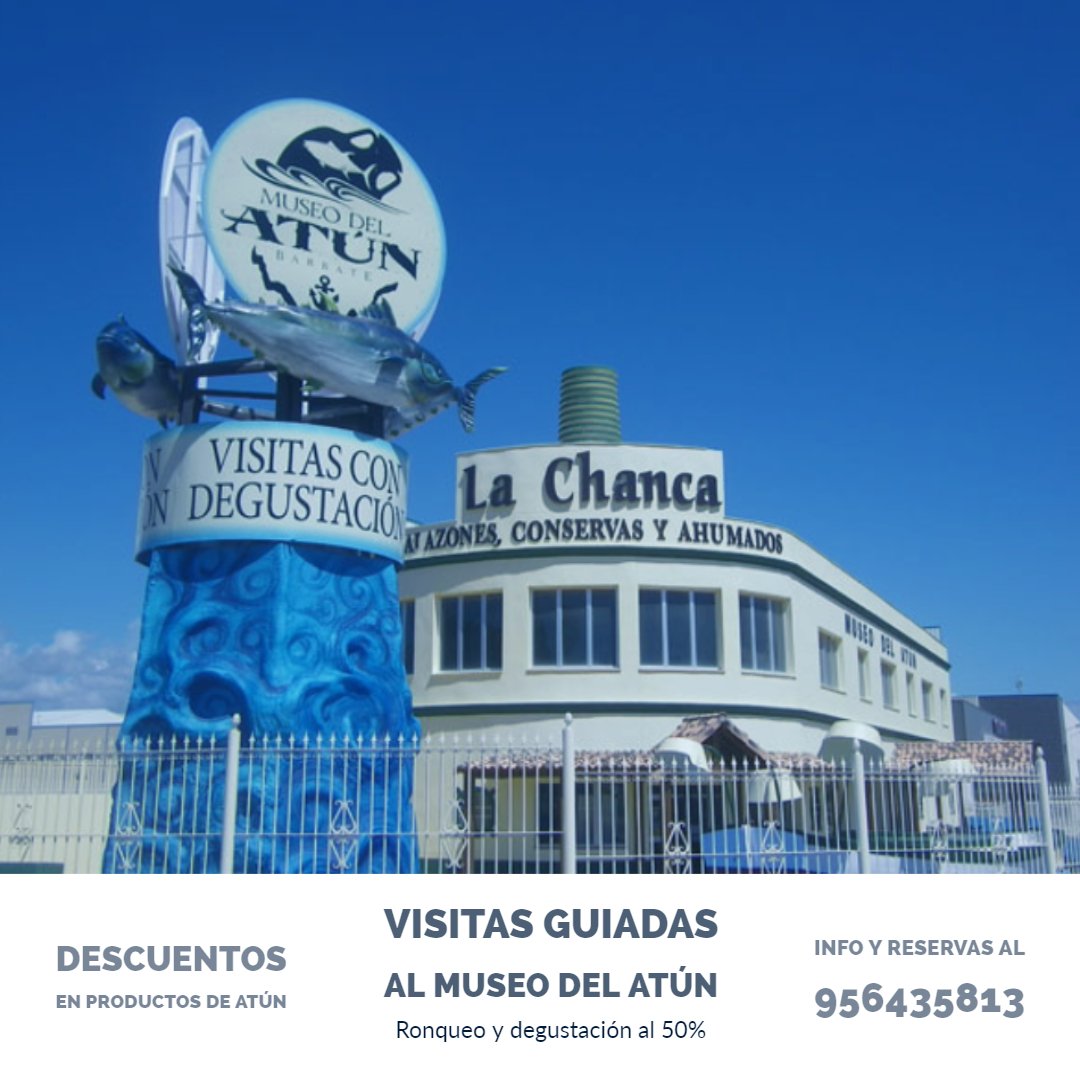 SGastroAtun's tweet photo. Disfrute durante la XI Semana Gastronómica de visitas al Museo del Atún, con ronqueo y degustación al 50%. Puede reservar su visita llamando al 956 43 58 13 https://t.co/JkfkyHA30F