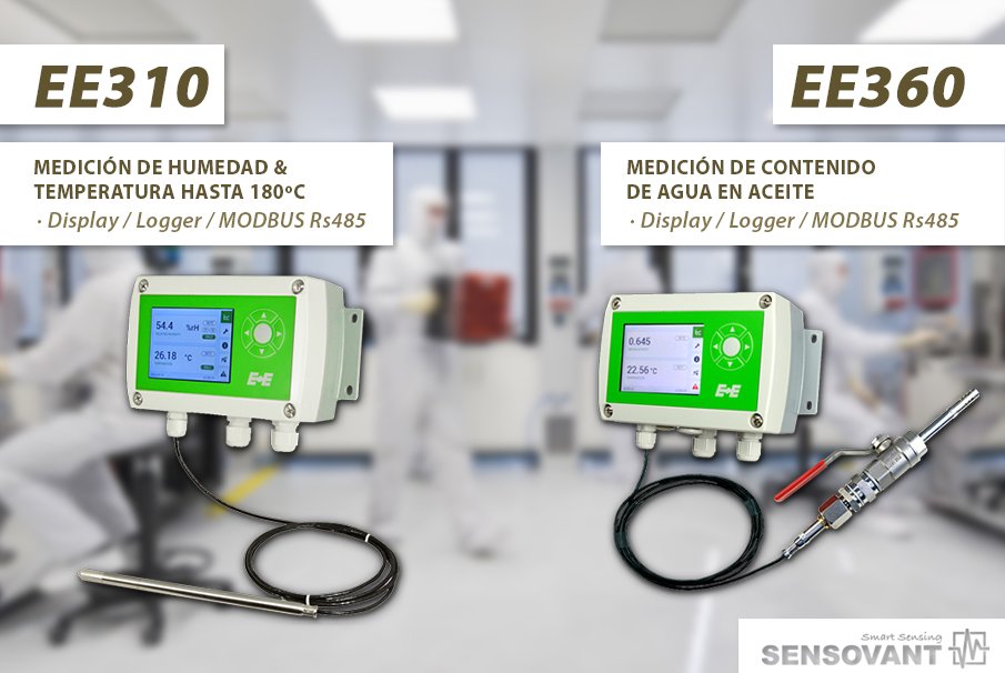 Nuevos EE310 y EE360 - Además de interfaz RS485 con Modbus RTU, los transmisores de humedad &amp; temperatura y de humedad en aceite también cuentan con Ethernet con Modbus TCP.

Para más información EE310:
goo.gl/28ZtWb 

Para más información EE360:
goo.gl/Uh26GJ