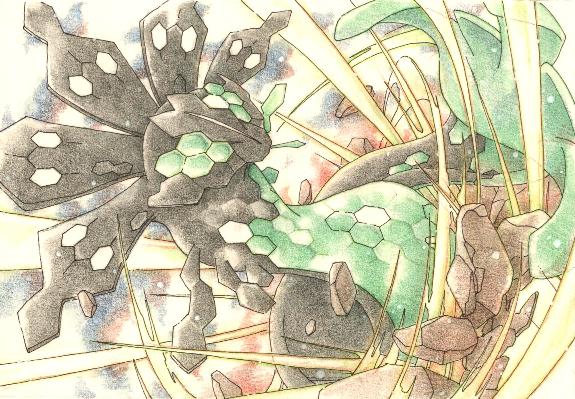 Inori Twitterissa 今日のポケモン図鑑 ｎｏ ６９２ ジガルデ50 フォルムの グランドフォース T Co Hyfa2c2aef Twitter