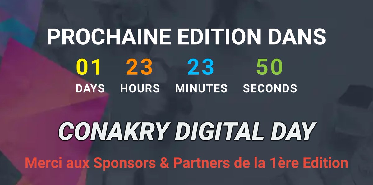 ckrydigitalday's tweet photo. Conakry Digital Day c'est demain.. et demain la capitale guinéene vibrera au Rythme du Digital
Plus de 700 personnes attendues.  
Une date : le 04/05/2018
Un lieu : Noom Hotel Conakry 
Une Heure: 14h 00 Minutes

#Sponsor_Officiel: Weego Guinée

Banque Digitale: @EcobankGuinee https://t.co/keryKJ8YH8