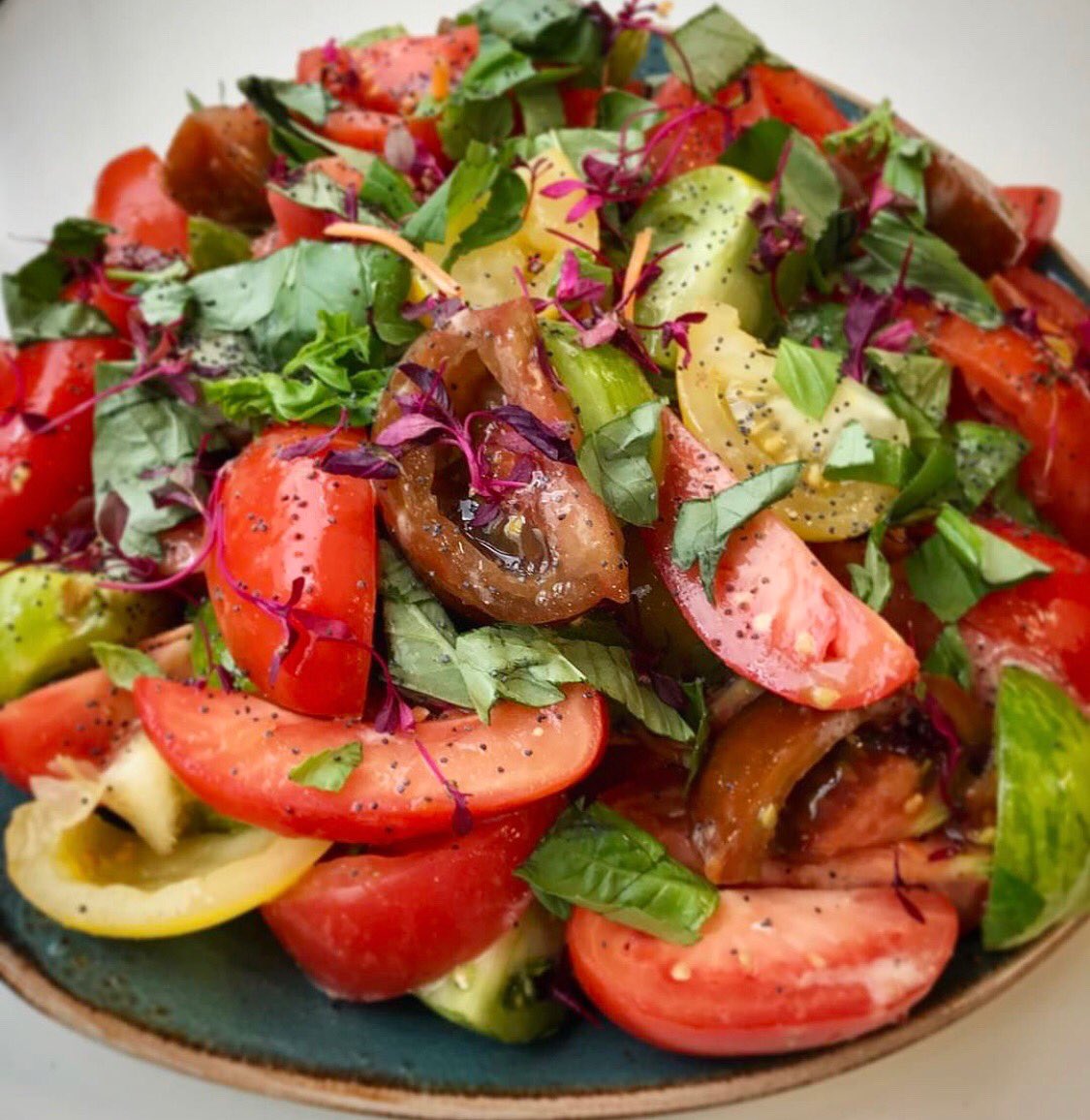 ThinkEatDrink's tweet image. Beautiful British Heritage #tomato, basil #herb salad from #TED #thinkeatdrink #projects #hospitality #business info@thinkeatdrink.co.uk #food #drink #restaurants #popups #events #cafe #quality #london #sustainable #food #drink #forall #foodies #ethical #respect #foodlover