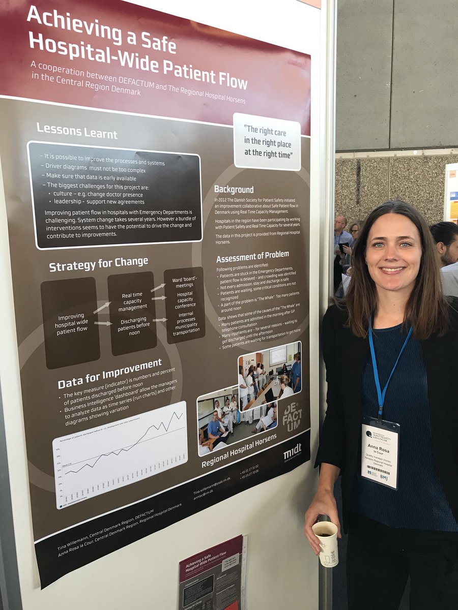 ronne_ida's tweet photo. The right care in the right place at the right time! Improving patient flow in @Region_Midt and at @HorsensHospital. Presenting initial results and lessons learnt at #quality2018 
@DKFACT @AnnaRosalaCour https://t.co/eCjeLBcNWg