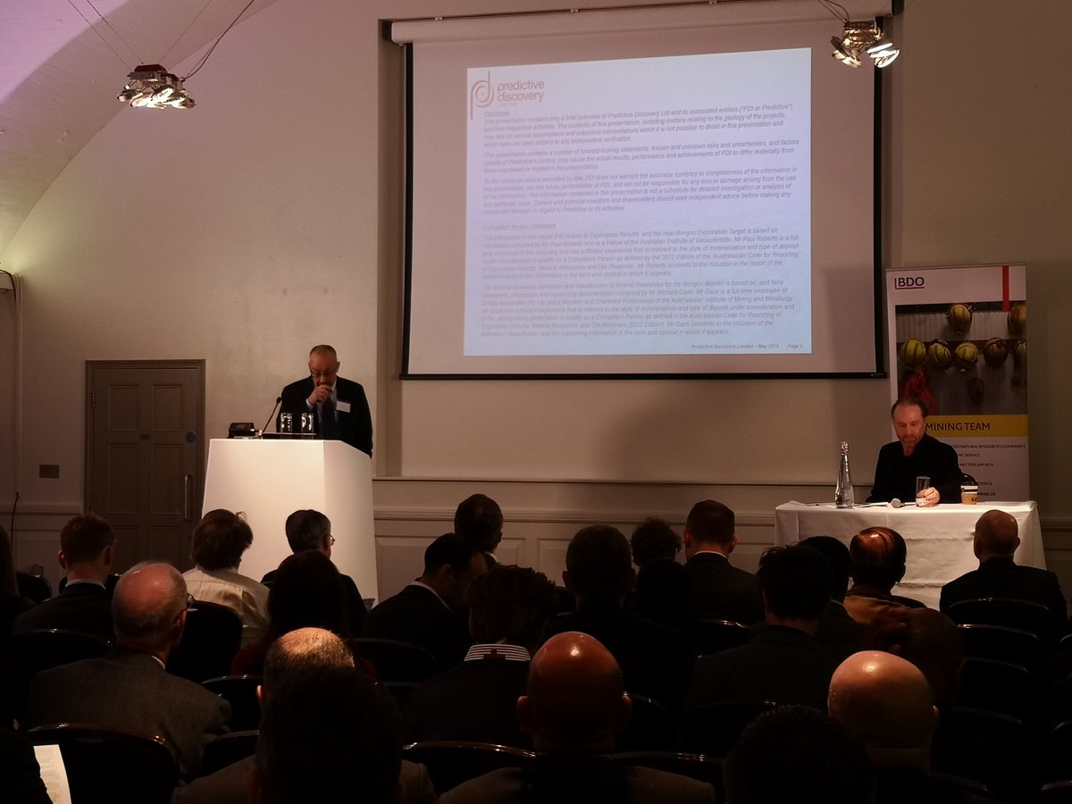 proactive_NA's tweet image. #Live from #Proactiveinvestors #Mining Capital Conference hosted at: The Brewery (52 Chiswell St, EC1Y 4SD) #London $PDN #Predictivediscovery - Paul Roberts @alastair_ford