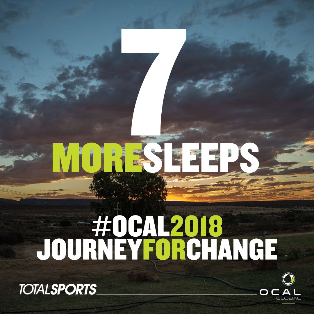 ocalglobal's tweet photo. That's right, best enjoy the last days of cozy slumber....time for another EPIC 10 day, 24 hour, 2200km, non stop journey for change from Pretoria to Cape Town #OCAL2018 #DifferentlyAbled #SleeplessNights #StarySkies #BreathetakingSunrises https://t.co/II19D89nkf