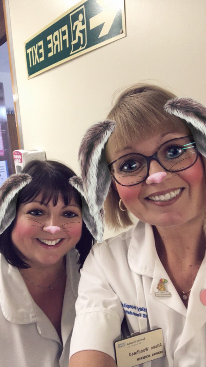 BarnsWmCYP's tweet photo. Look who it is! 2 of the Barnsley Hearing Screening Team. Alison, Janice and team work hard to check every single Barnsley baby’s hearing. I think they grew the ears for the job! @Midwivesmag @Barnsley_MVP @MidwivesRCM #24midwife #IDM18 https://t.co/TuHmo8NcJF