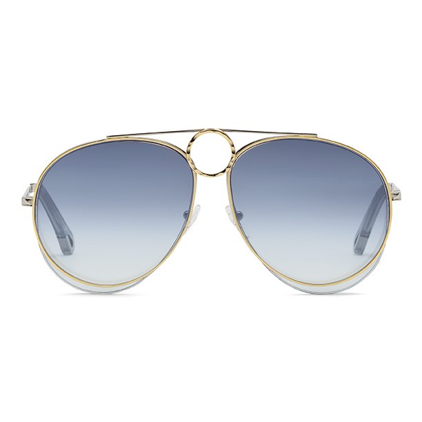 chloe romie 59mm semi rimless aviator sunglasses