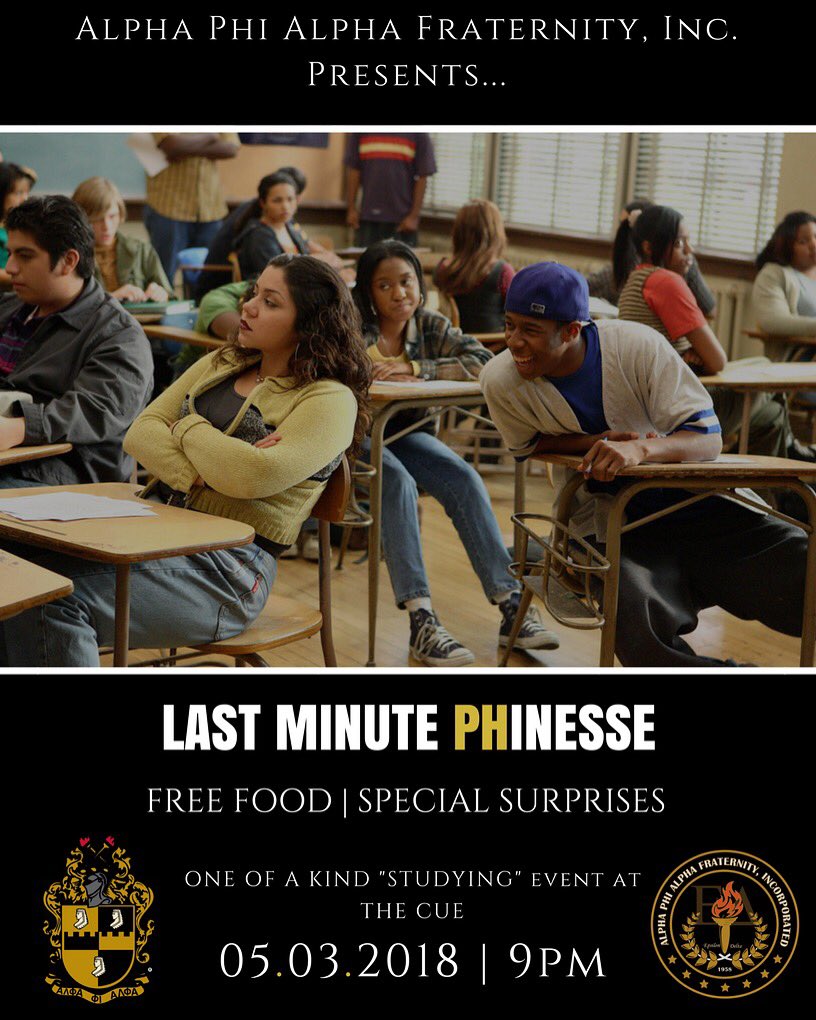 KentStateAlphas's tweet photo. Tonight! Join us for special surprises,  gift giveaways, and more as we pack out the CUE for a night of successful studying #SecureTheA #ICEΔ https://t.co/C7ckW2B7Tf