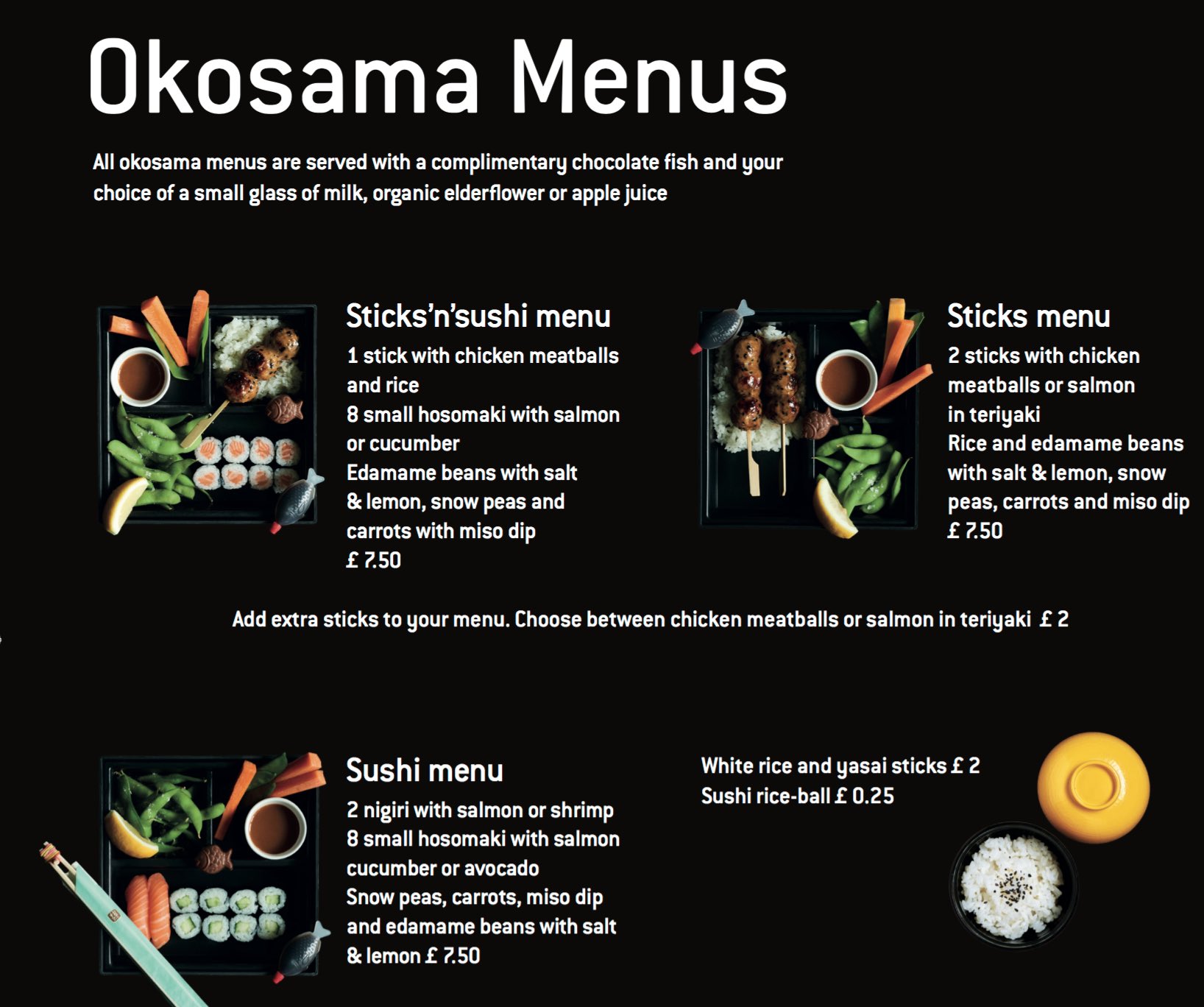 Sticks n 2024 sushi menu