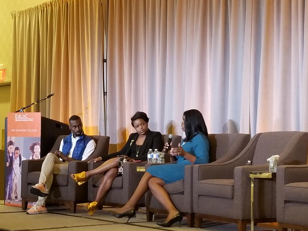 Layla__Avila's tweet photo. @EdLoCnational Convening hosts Pod Save the People with @deray, @MsPackyetti, and Kim Foxx. #EdLoC2018 https://t.co/zobx9MlVNR