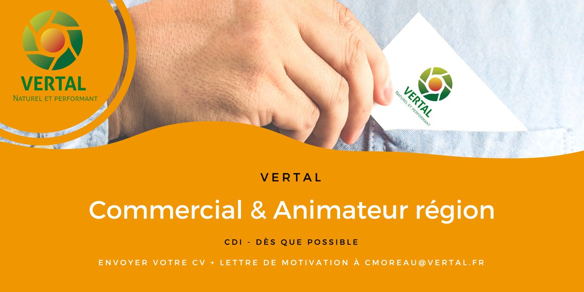 concept_vertal's tweet image. #job #emploi On recrute des commerciaux partout en France !  
vertal.fr/recrutement-ag…