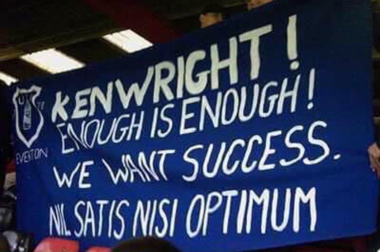 This picture was taken at Crewe away in a pre season game in 2003

That’s 15 years ago, yet 15 years later Bill Kenwright is still the chairman of our club and 15 years later we’ve still had no success.

Why and how do people still back this charlatan? GET OUT OF OUR CLUB!!!!!