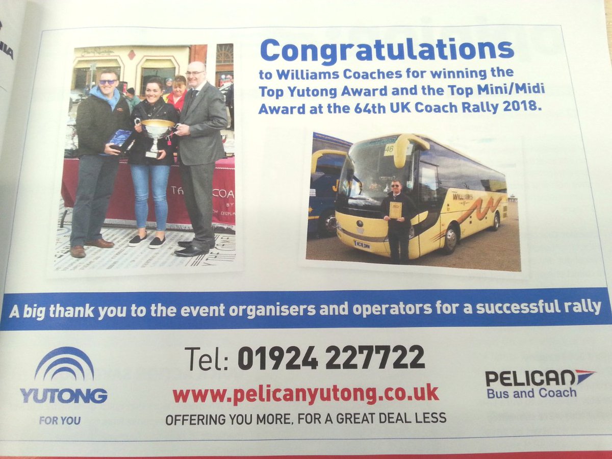 Well done to CoachMarque's newest member <a href="/WilliamsCoaches/">Williams Coaches</a> for winning 2 awards at the recent <a href="/UKCoachRally/">UK Coach Rally</a>! <a href="/pelicanengUK/">Pelican Engineering</a>