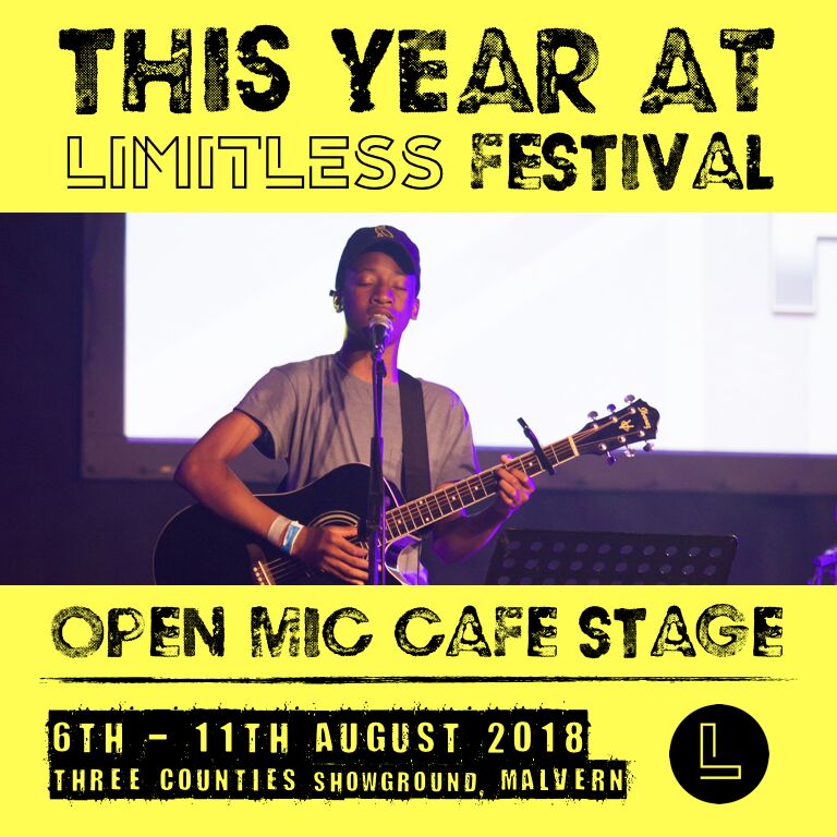 We also have an open mic on our cafe stage! #LF18 #Limitless #Festival #Elim #AgainstTheFlow #ATF