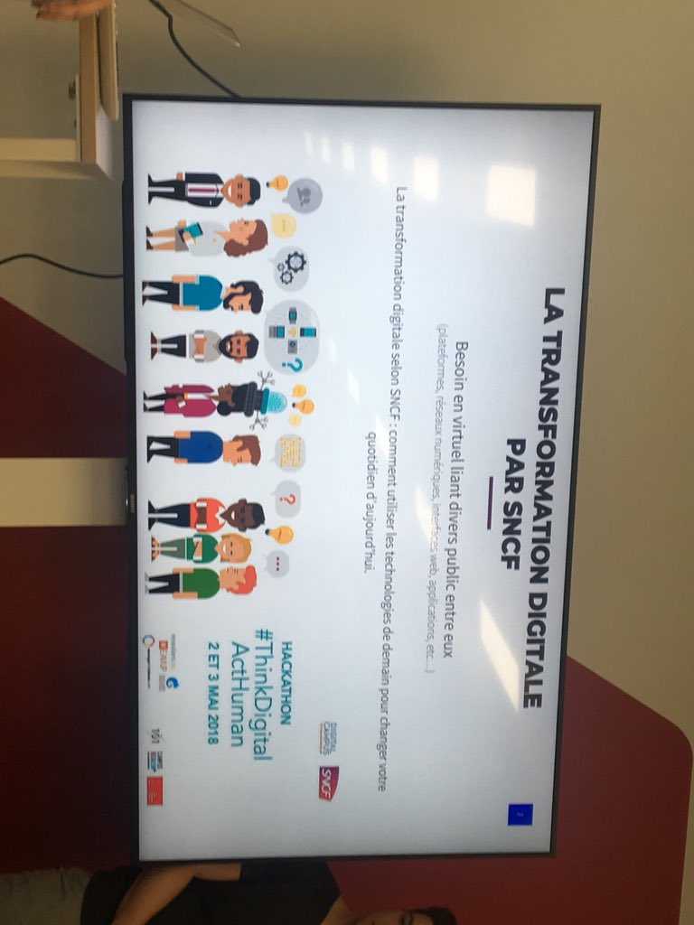 ThierryPicq's tweet photo. La transfo digitale à la @SNCF #thinkdigitalacthuman @digitalcamplyon @biz_mediation @EMLYON https://t.co/BwGbtRDRkH