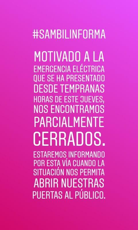 tusambilmcbo's tweet image. #SambilInforma 

-
-
#sinluz #sambilmaracaibo #maracaibo